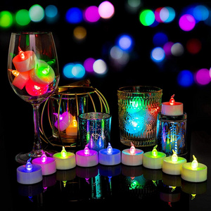 LED Candles Light, Tealight Battery Operated Flameless Candle, Lamp For Wedding Party Home Decor