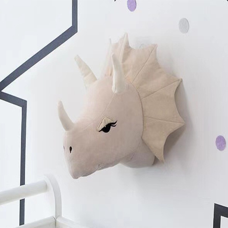 Hot Sale Kids Room Decoration 3D Animal  Elephant Deer Unicorn Head Wall Hanging Decor For Children Room Nursery Room Decoration