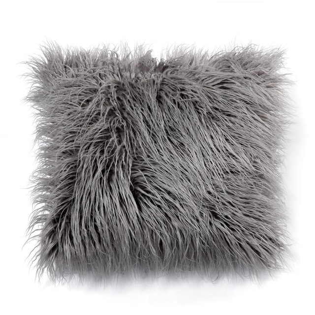 Cushion Covers Modern Luxury,Nordic Grey Long Hair Tassel Personalized Cushion Covers