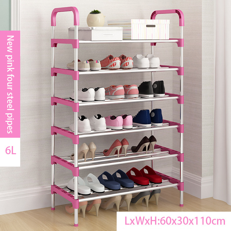 Family lightweight shoe rack portable multi-layer easy to assemble, shoe storage rack saves space bedroom shoe cabinet Removable