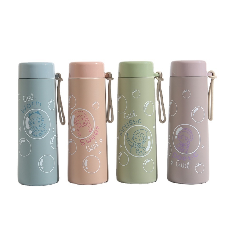 300ML bubble girl vacuum flask thermos stainless steel vacuum flask