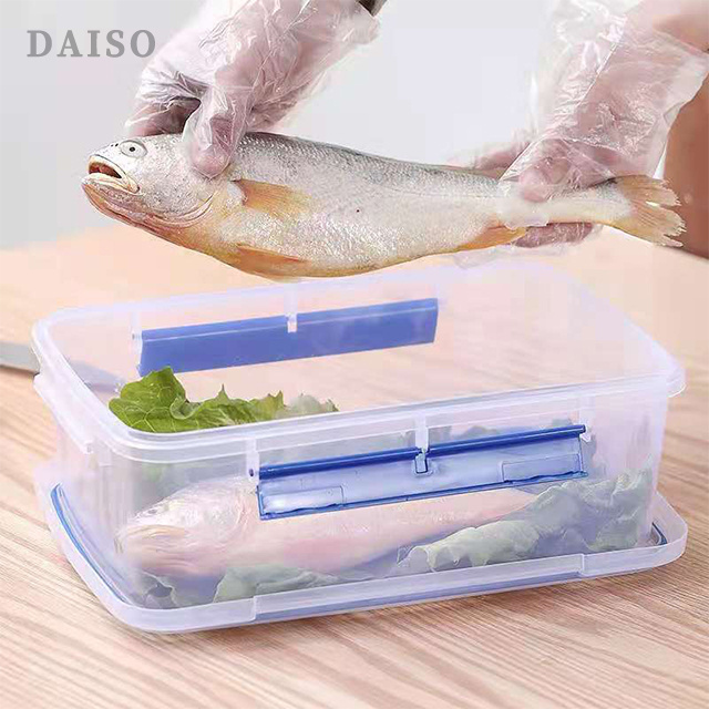 Plastic Storage Box Kitchen Tools Extra Large Capacity Sealed Box Rectangular Large Size Hotel Freezer Refrigerator Storage Box