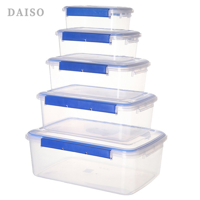 Plastic Storage Box Kitchen Tools Extra Large Capacity Sealed Box Rectangular Large Size Hotel Freezer Refrigerator Storage Box