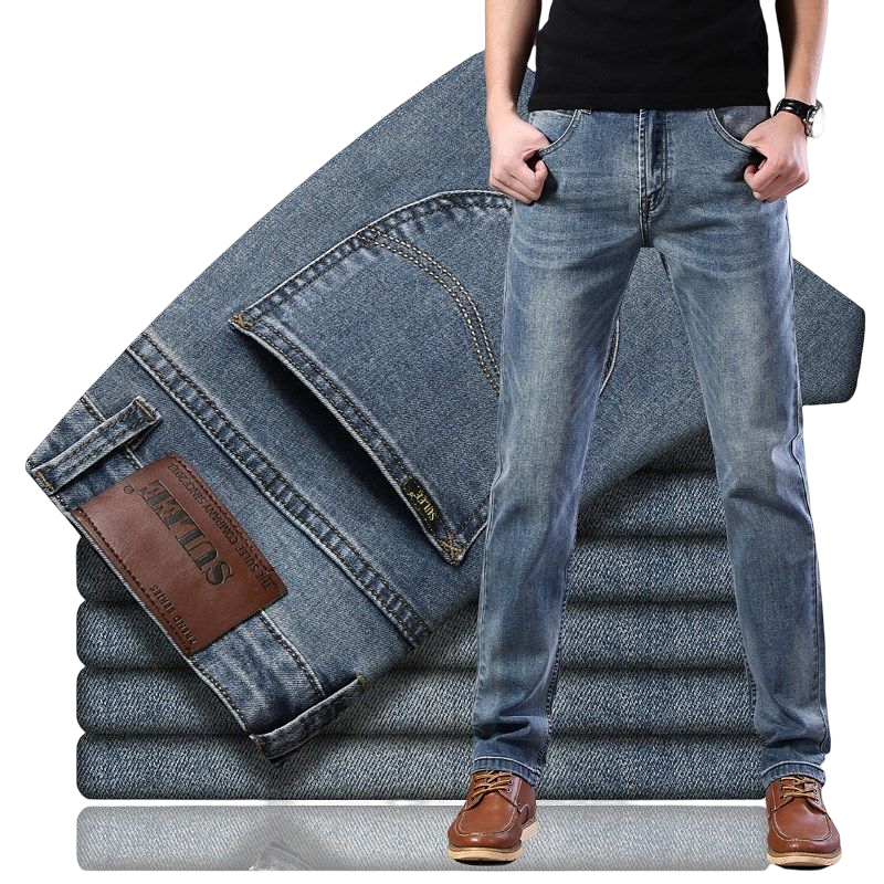 2022 Latest Fashion Solid Color Blank Tapered Slim Fit High Quality Fashion Skinny Men's Jeans Wholesale