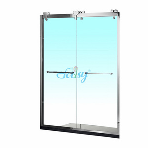 K-6100 Daisy 10 Mm Simple Tempered Glass Bath Sliding Shower Door Bespoke Shower Screens for Small Bathroom