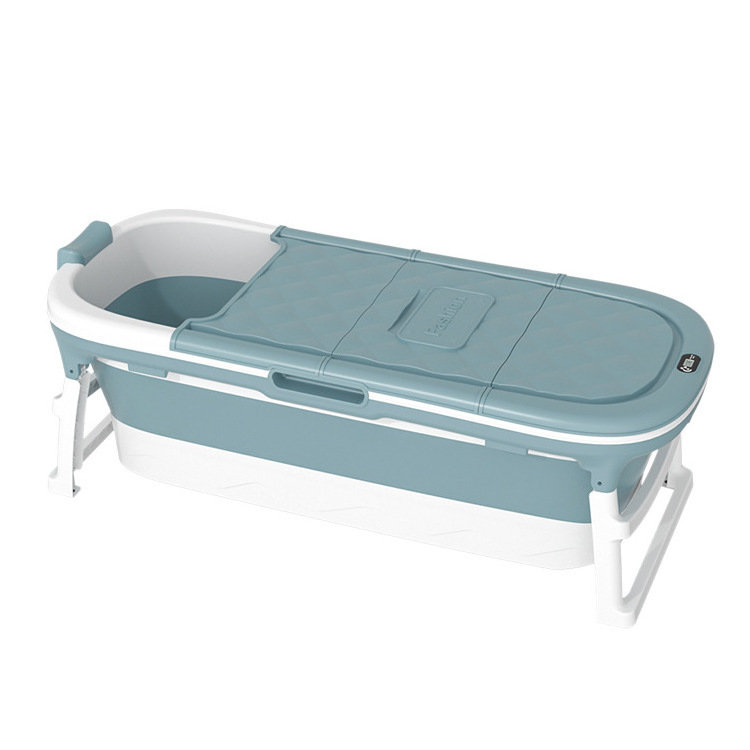 Freestanding Folding Home Baby Adult Thicken Spa Barrel Massage Tub Soak Sweat Steaming Bucket Portable Plastic Foldable Bathtub