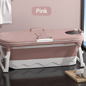 DP-1002 Daisy Freestanding Bathroom Folding Bucket Barrel Portable Plastic Foldable Bath Tub Bathtub for Adult