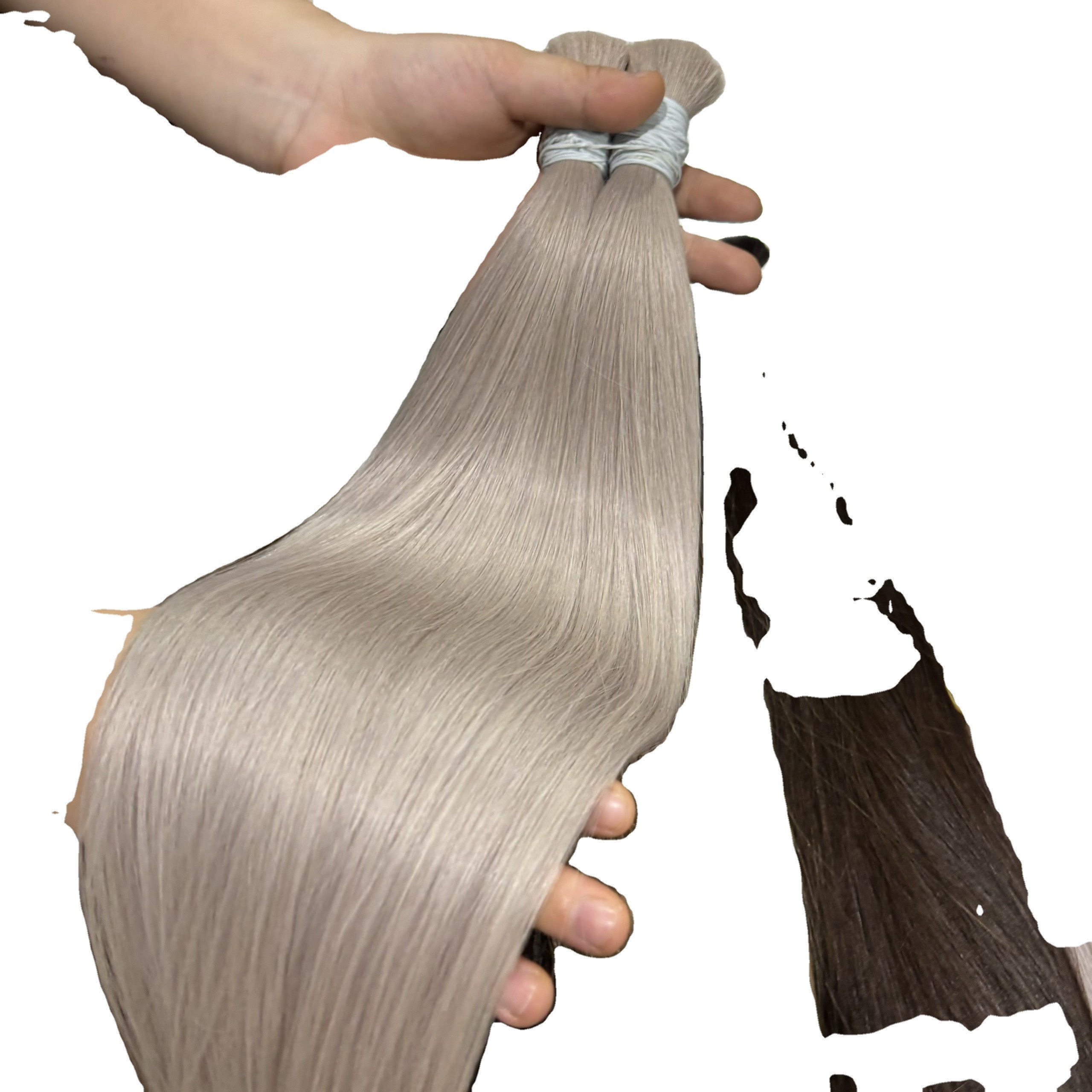 Wholesale Prices Hot Trend 2023  Raw Hair Bulk Hair Light Color Quality Premium  Grade 12A Hair Bundles Single  Donor Human Hai