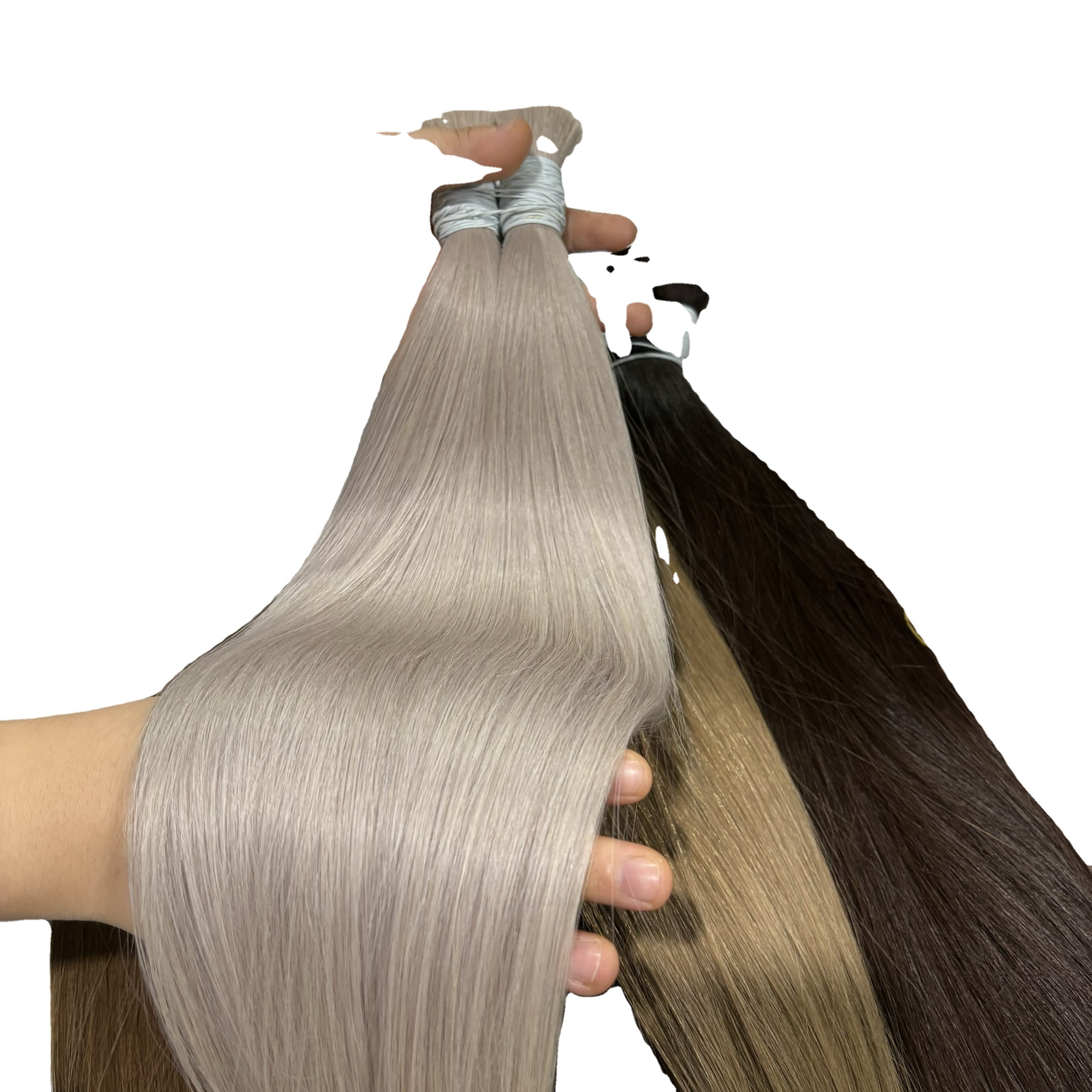 Wholesale Products For Women High Quality Super Double Human Hair Extensions Bulk Hair  Vietnamese Raw Hair Wholesale