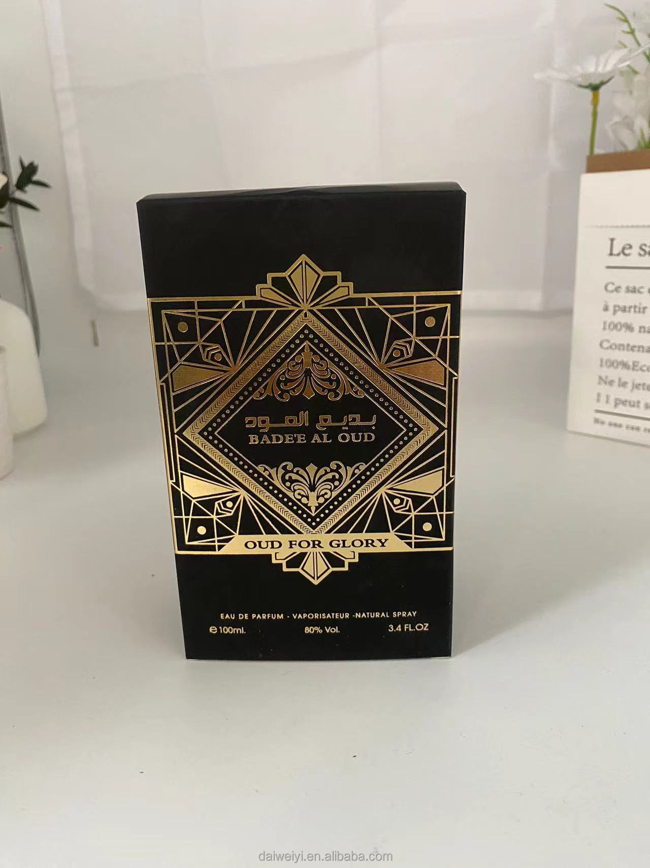 Perfume Badee Al Oud For Glory by Lattafa 100 ML  Pure black Middle East Arabic Dubai Perfume  Unique styling perfume