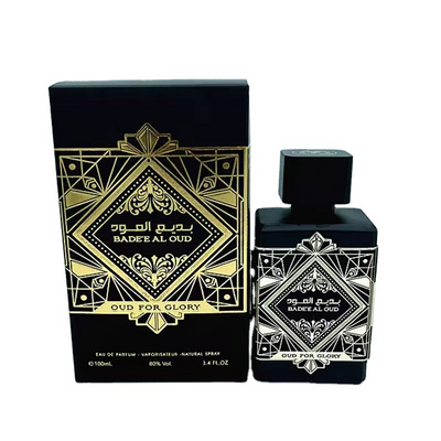 Perfume Badee Al Oud For Glory by Lattafa 100 ML  Pure black Middle East Arabic Dubai Perfume  Unique styling perfume