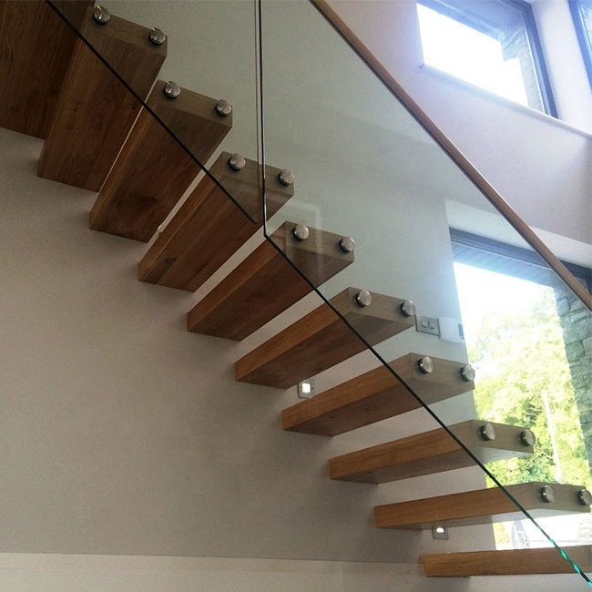 DAIYA 304 s.s Stainless Steel indoor Handrail Balustrade Staircase Glass Stairs diy  floating outdoor stair steps lowes