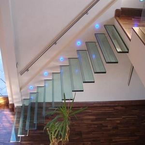 DAIYA glass stair railing kits with tempered glass railing