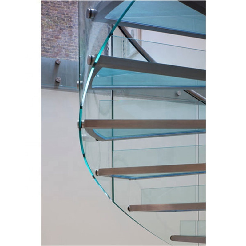 DAIYA  used spiral staircase for sale with steel railing and glass railing