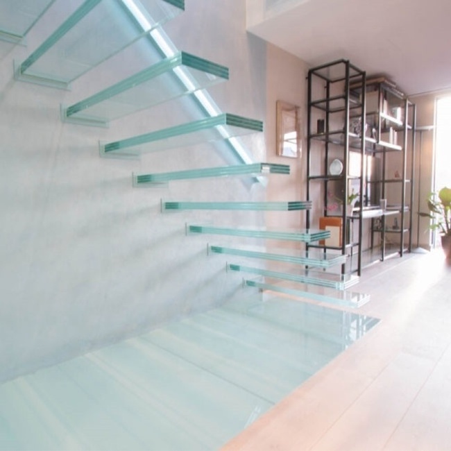 DAIYA glass stair railing kits with tempered glass railing