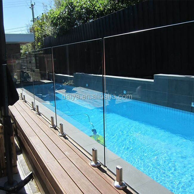 Daiya removable swimming pool handrails with spigot glass railing