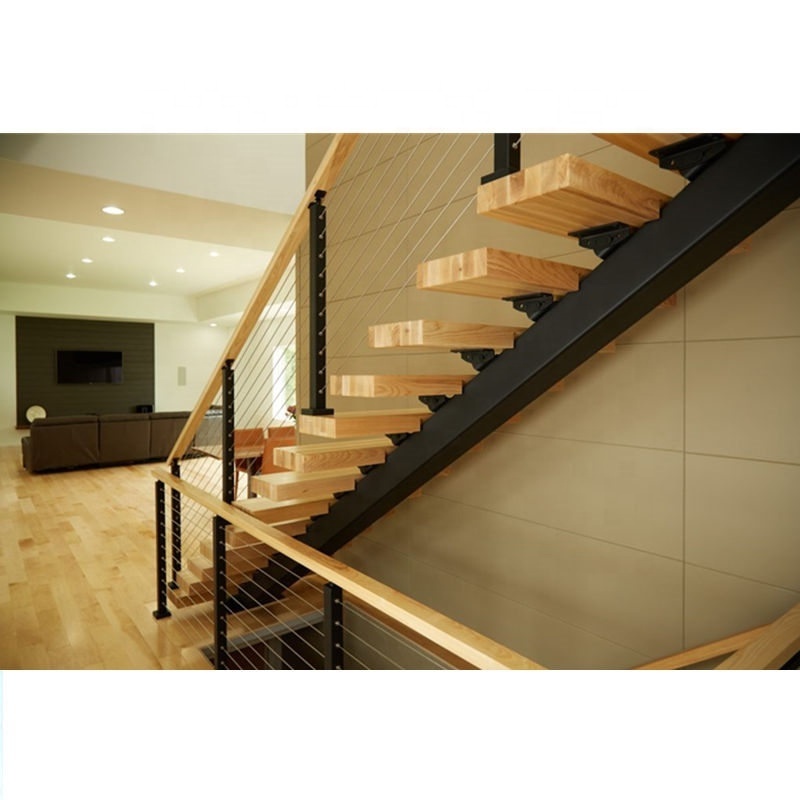 Daiya sliding stairs  with straight stair case railing wrought iron