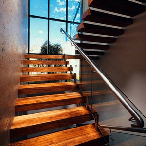 DAIYA 304 s.s Stainless Steel indoor Handrail Balustrade Staircase Glass Stairs diy  floating metal fire escape