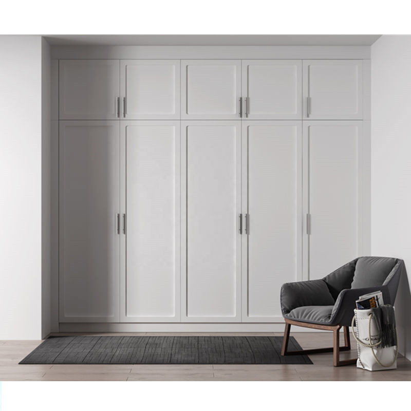 DAIYA high quality mango wood wardrobe with swing door wardrobe open closet