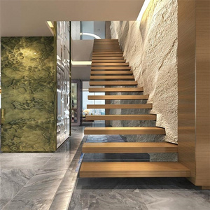 DAIYA marble tiles for stairs inflatable stair slide with tempered glass railing