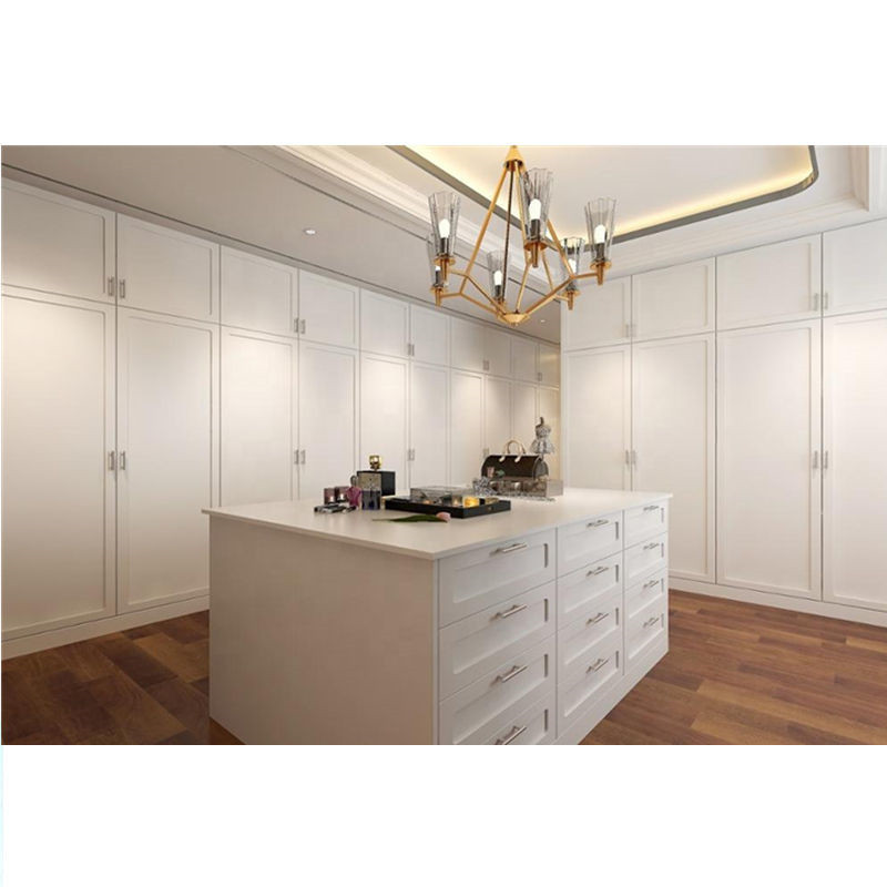 DAIYA high quality mango wood wardrobe with swing door wardrobe open closet