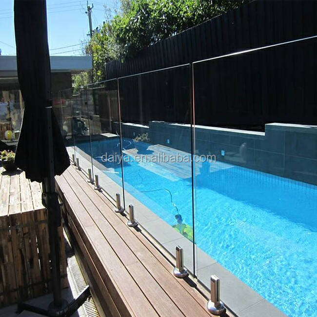 Daiya removable swimming pool handrails with spigot glass railing