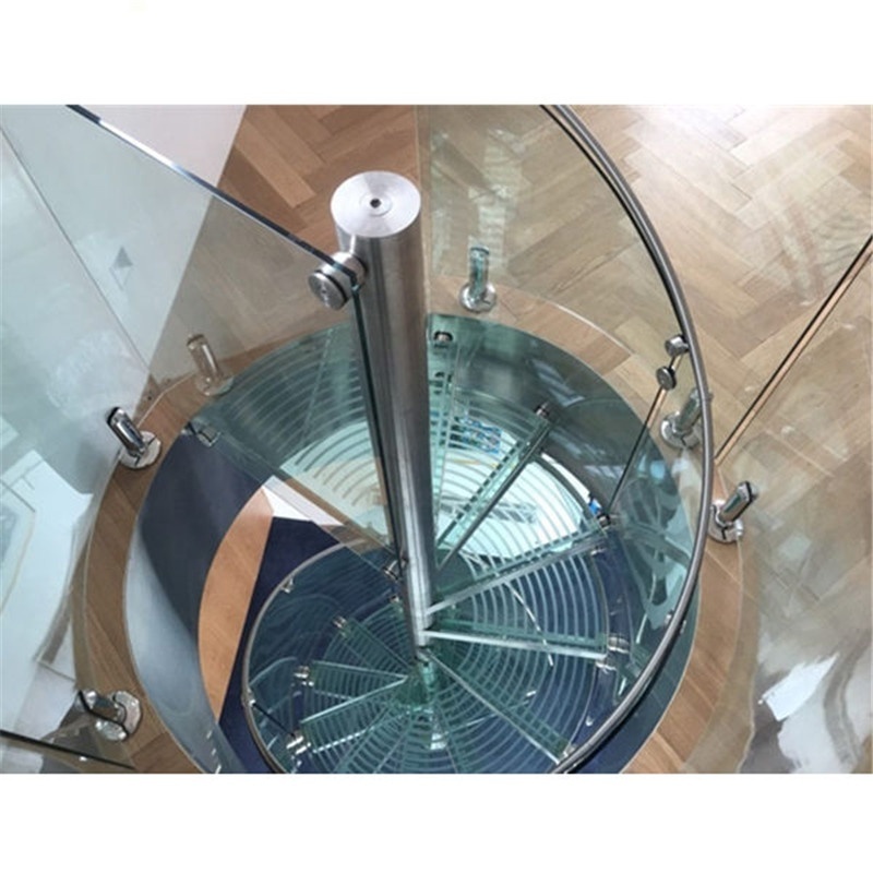 DAIYA  used spiral staircase for sale with steel railing and glass railing