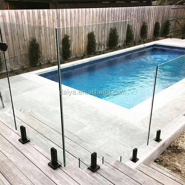 Daiya removable swimming pool handrails with spigot glass railing