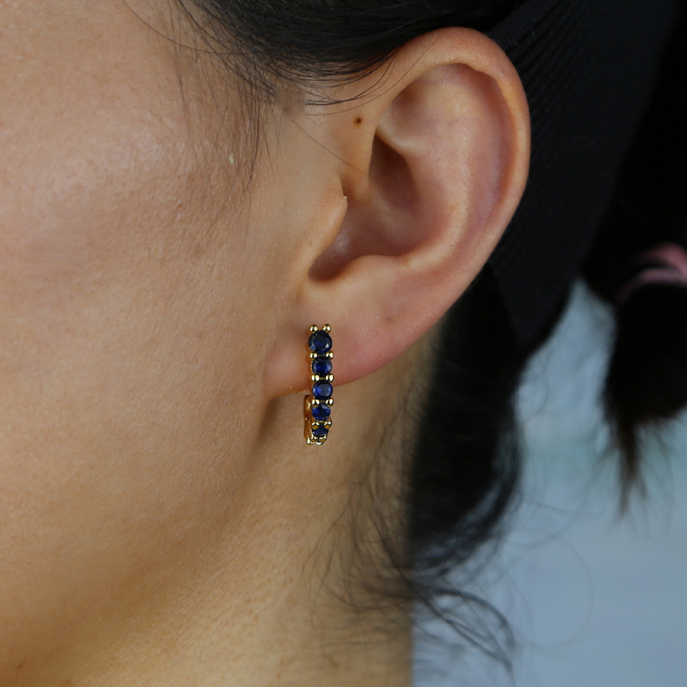 2023 summer new colorful rainbow fashion women girl jewelry mini small red green blue white colorful cz studs earring