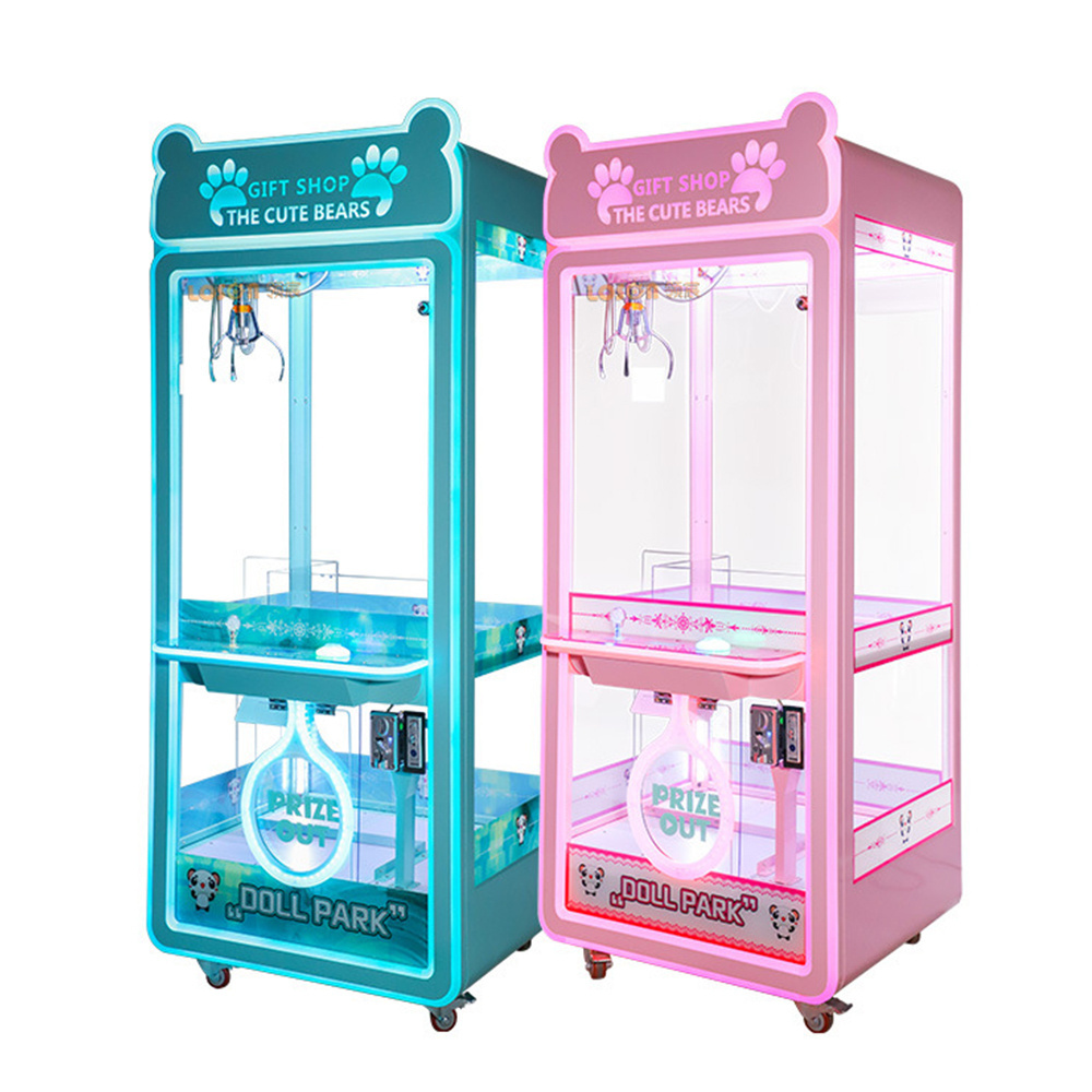 Commercial Funhouse Claw Machine Coin Operated Custom Crazy Toy 2 Animal Claw Machine Indoor amusement machine