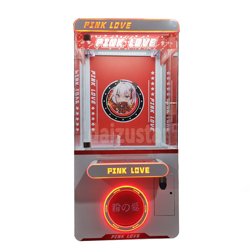 Daizu coin operated vending game gift crane machine claw doll machine minute to win it game