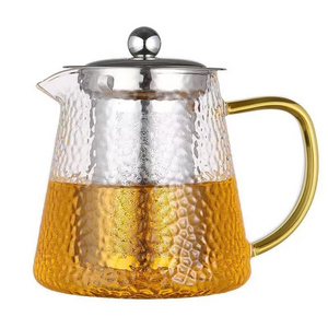 Borosilicate Glass glass infuser /handcrafted /teapot Teapot with Removable infusers Tea Kettle Tea Maker