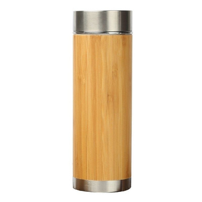 Eco friendly Smart Bamboo Mug Cup Warmer Tumbler Custom Logo Reusable Tableware Bamboo Tea Warmer cup