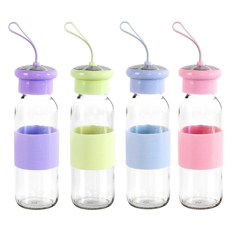 Wholesale Gift Promotional Glass Water Bottle Gallon Water Bottle Gym Drinking Borosilicate Glass Camping CLASSIC Adults TT