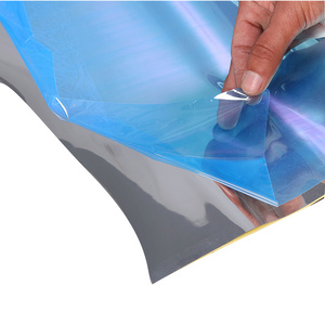 6mil flexible decorative materials mirror sheet mirrored effect reflective self-adhesive PET mylar film