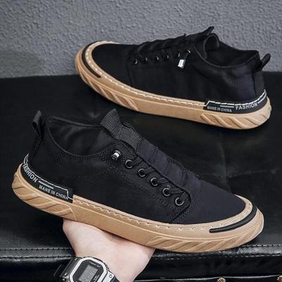 022 summer new trend Korean version ice silk casual lazy cloth shoes breathable all-match shoes men's trendy shoes