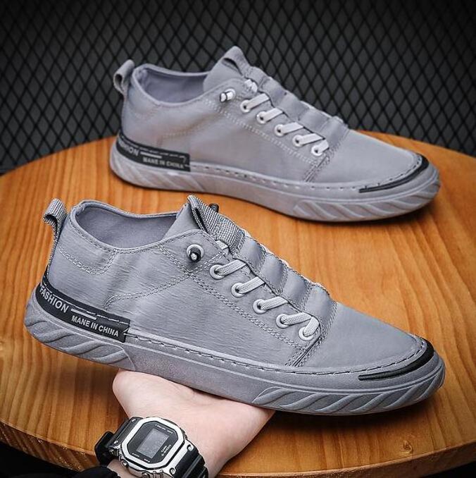 022 summer new trend Korean version ice silk casual lazy cloth shoes breathable all-match shoes men's trendy shoes