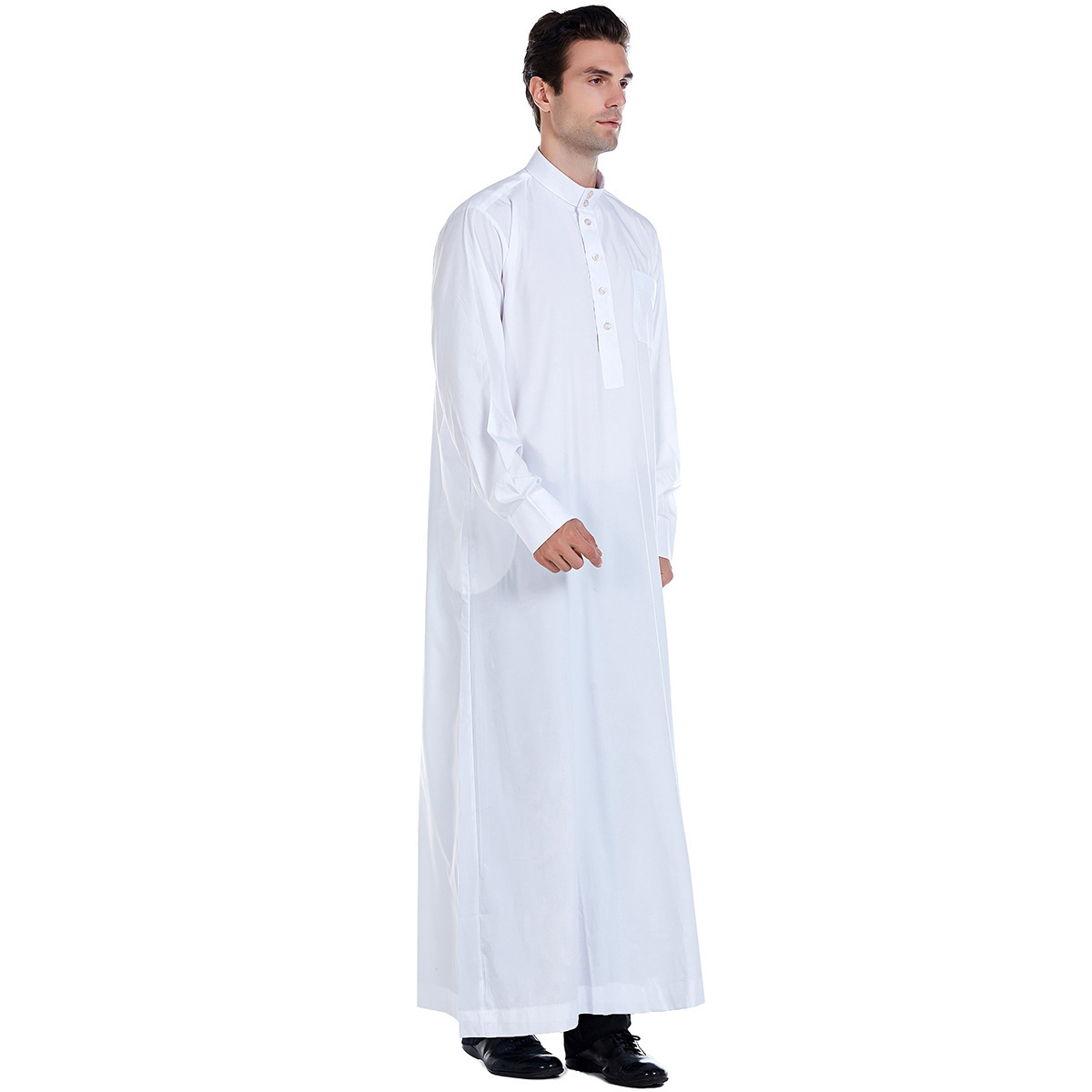 High Quality Arabic Thobe For Men muslim arab middle eastern men's robe black