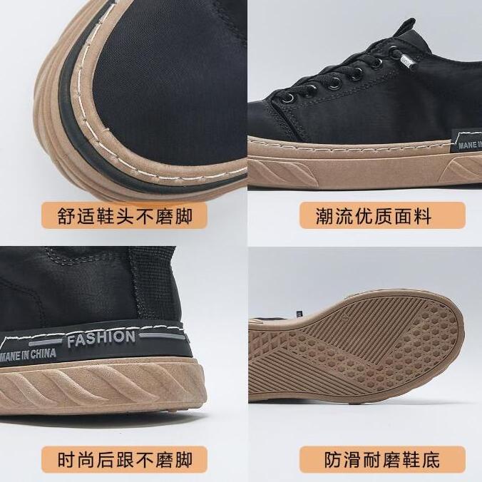 022 summer new trend Korean version ice silk casual lazy cloth shoes breathable all-match shoes men's trendy shoes