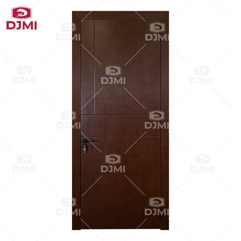 Factory Direct Supply Nature Veneer Composite Solid Wood Door Interior Bedroom Apartment Fire Rated Wooden Doors