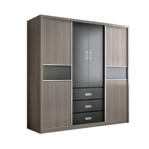 Hot Selling Organizer Melamine Doors Bedroom Wardrobe Interior Design Closet