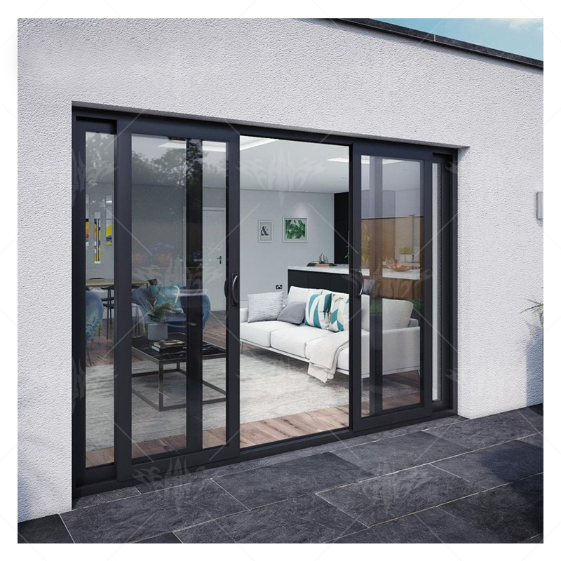 Cheap european standard double panels swing style sliding door