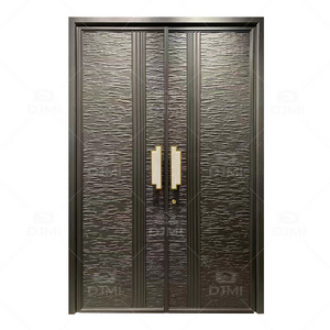 DJMI villa main door custom villa home metal bifold main gates door with electric lock