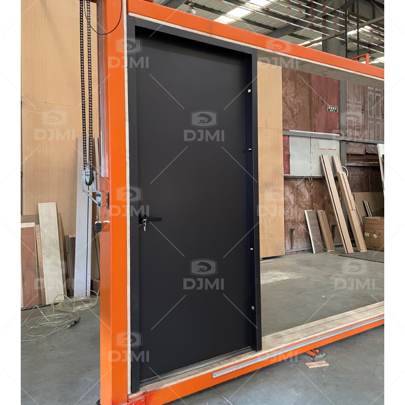 120 Minutes Steel Fire Rated Doors Fire Steel Door Wood Grain Fire Rated Steel Door Accessories