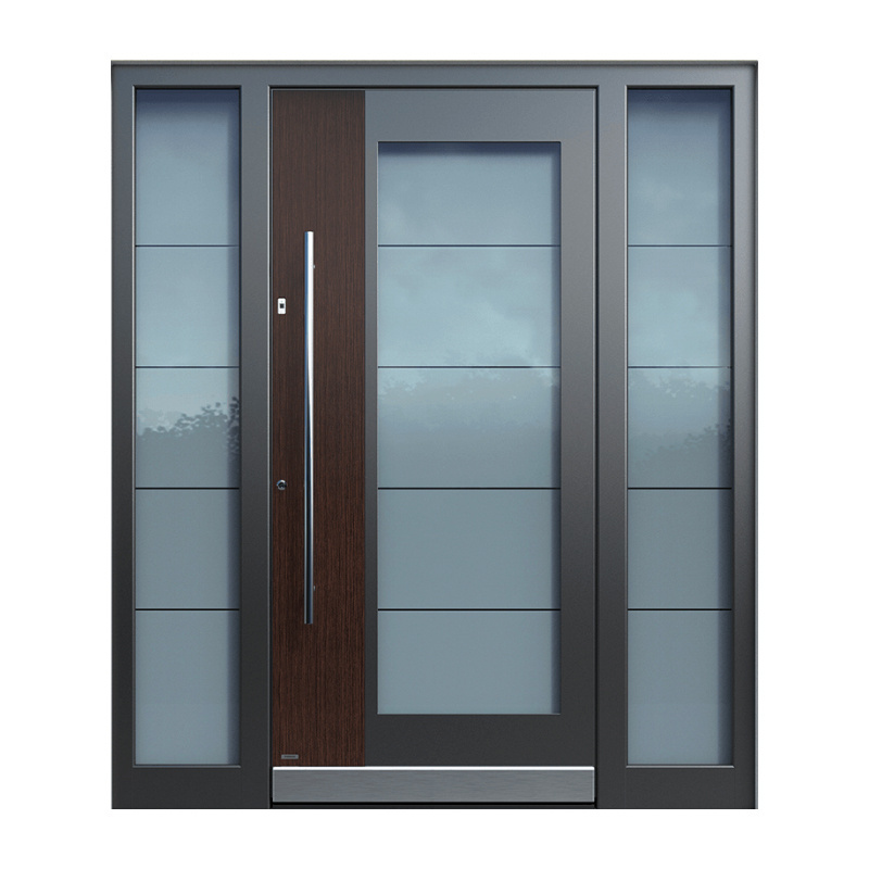 New Modern England Design Hot Sale Metal Other Front Entry Door Cheap Price Exterior Steel Security Entrance Doors For Houses