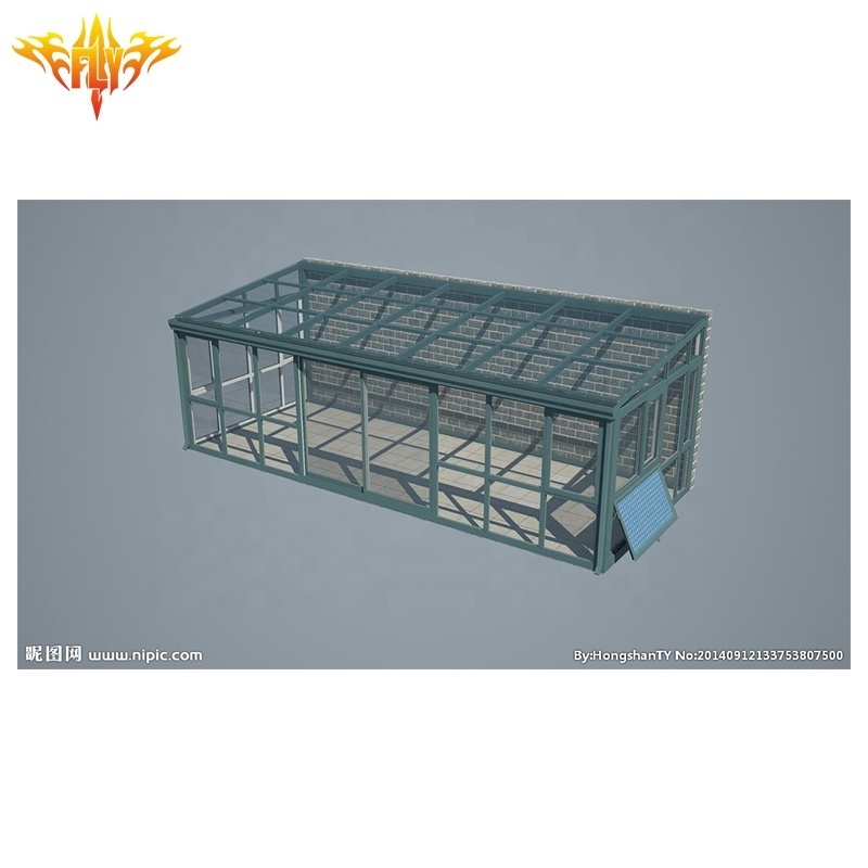 Hot Selling Aluminum Panels Walls Green Sunrooms Glass House Outdoor Furniture Enjoy Sun Shine Sunroom Pergola For Sale