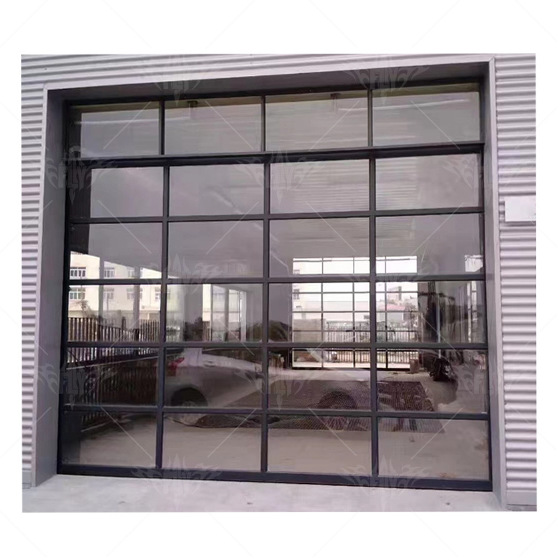 Factory price garage sliding door roller shutter automatic clear glass roll up door