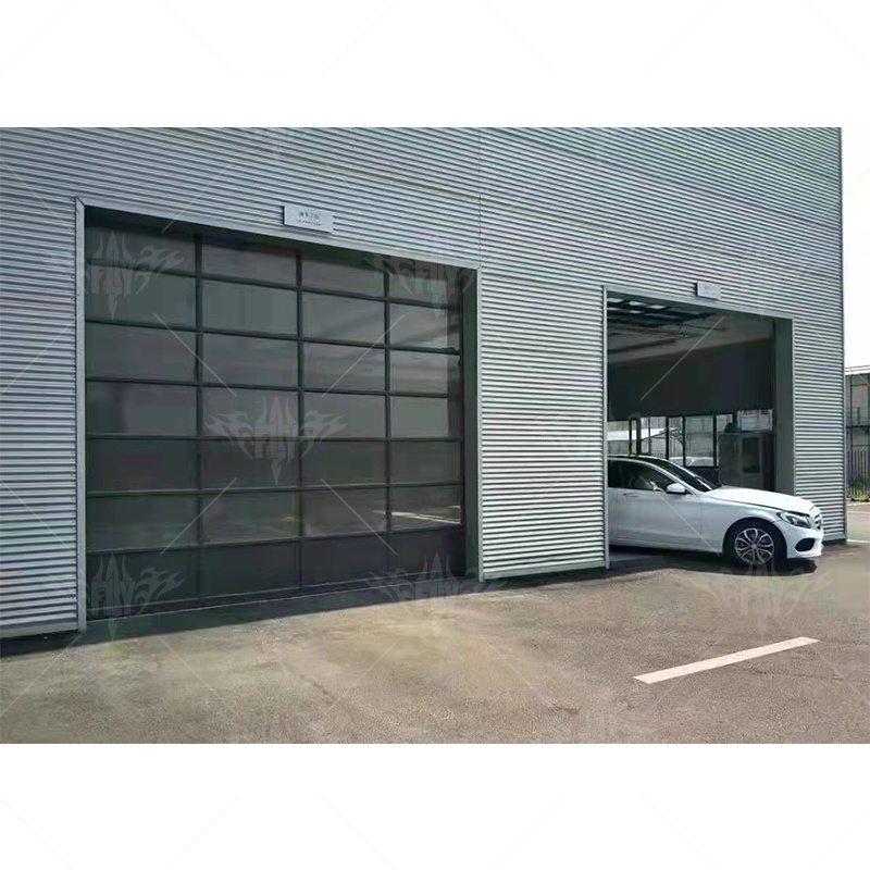 Factory price garage sliding door roller shutter automatic clear glass roll up door