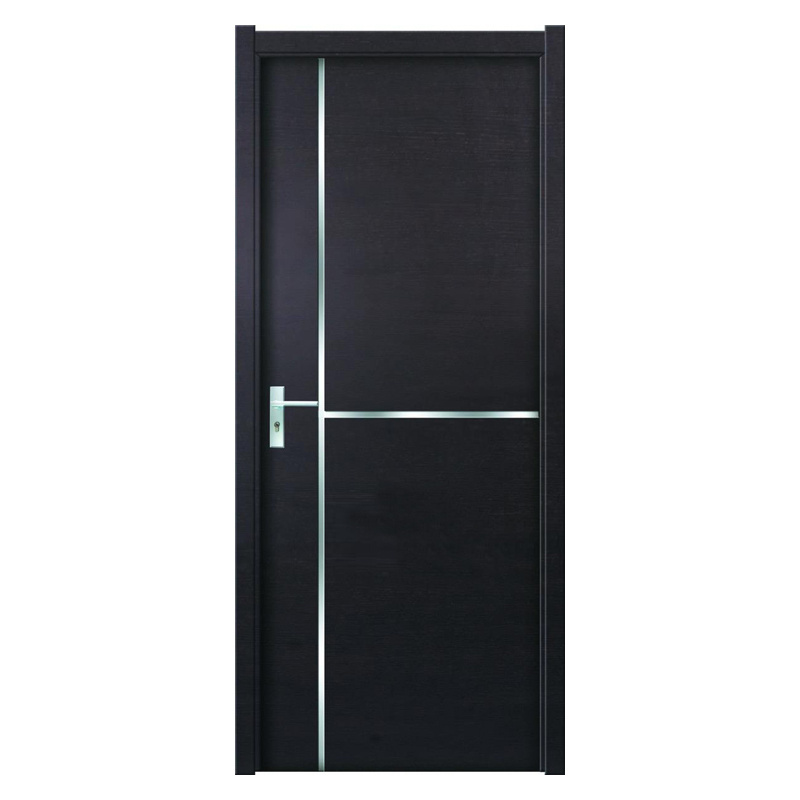 Black Fancy Composite MDF Laminate Interior Entry Flush Door