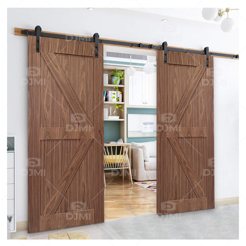 Solid Wood Soundproof Interior barn door Sliding Doors With Hardware Kit